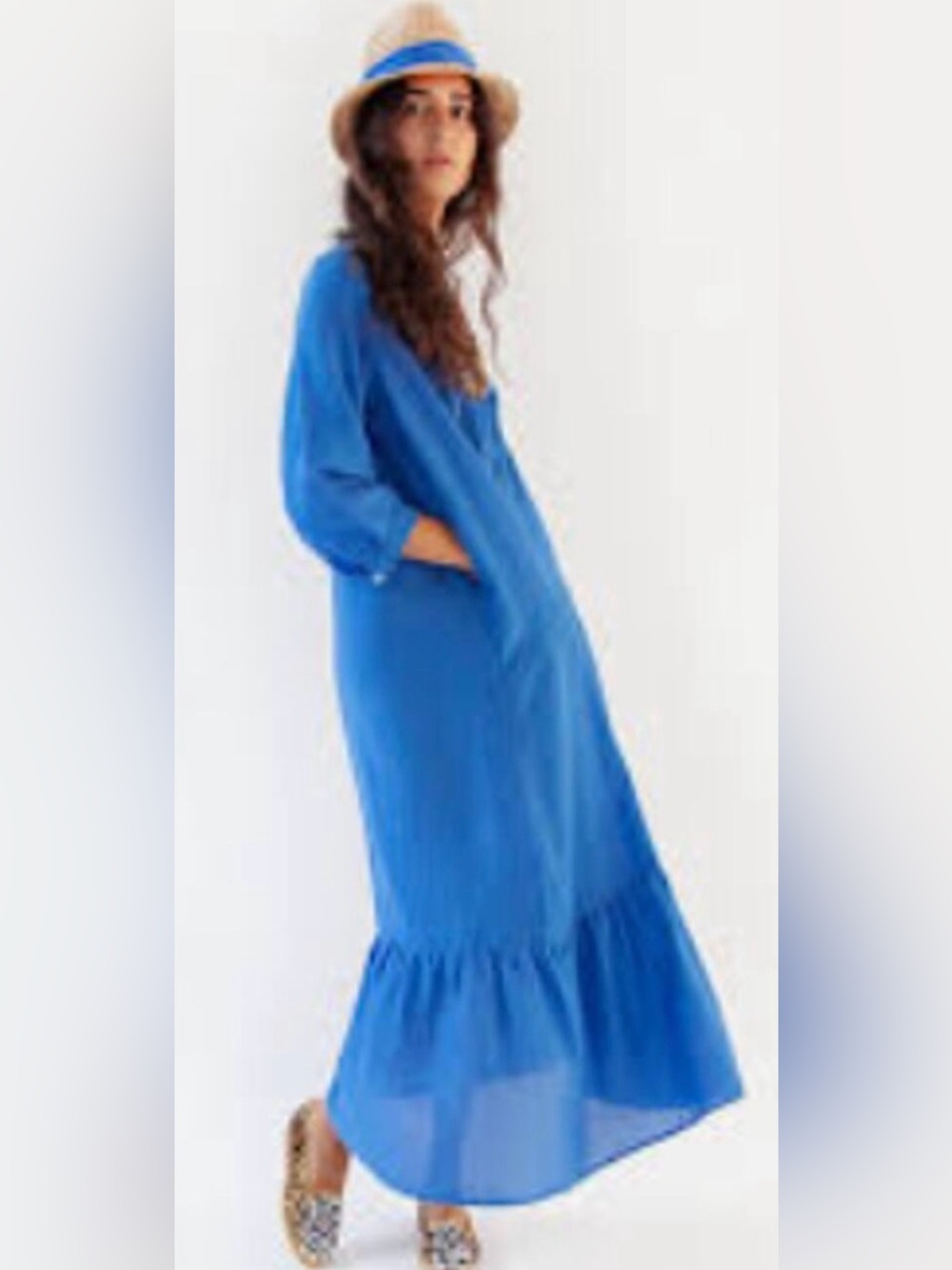 Matta Badra Blue Maxi Dress Sz. XS